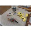 Image 6 : Vintage Wood Wind Chimes, Aluminum Beer Can Airplane, Lantern And Barometer Temp Gauge