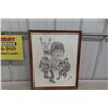 Image 1 : 1986 Wayne Gretzky Sketch Picture, 22" x 18" By Artist J. Hersh