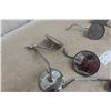 Image 3 : 7 Motorcycle Chrome Mirrors And 2 Signal Lights With Brackets