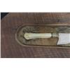 Image 4 : Vintage Handmade Roush Bone Knife, Primitive Shawnee, Wood Frame 15" x 9"