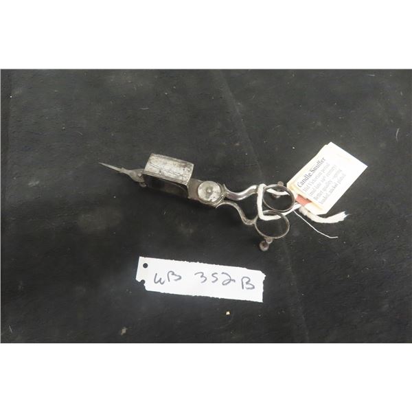 1800s Victorian Period Candle Snuffer, Better Quality Spring Loaded, Nickel Plated
