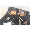 Image 6 : Antique Schrader Tire Pressure Gauges, 2, Timing Light, Voltmeter And Case, Glass Goggle Lens, Embl