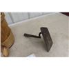 Image 6 : Antique Pioneer Old Staved Wood Bucket With Metal Number, Primitive Spoon And Hoe