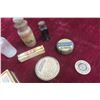 Image 3 : 10 Antique Pharmacy Boxes, Bottles And Wood Indian Coin