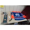 Image 1 : Edmonton Oilers Size 52 Hockey NHL Jersey, Sherwood Autographed Stick And Manitoba Moose Scarf