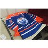 Image 4 : Edmonton Oilers Size 52 Hockey NHL Jersey, Sherwood Autographed Stick And Manitoba Moose Scarf