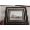 Image 12 : 3 Antique Original Pictures Steam Threshing Machine Harvest 1915, Horse Logging And Haying