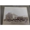 Image 13 : 3 Antique Original Pictures Steam Threshing Machine Harvest 1915, Horse Logging And Haying