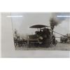 Image 4 : 3 Antique Original Pictures Steam Threshing Machine Harvest 1915, Horse Logging And Haying