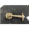 Image 2 : Antique Cast Iron Train Caboose Coat Bracket And Victorian Era Brass Door Knocker