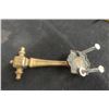 Image 3 : Antique Cast Iron Train Caboose Coat Bracket And Victorian Era Brass Door Knocker