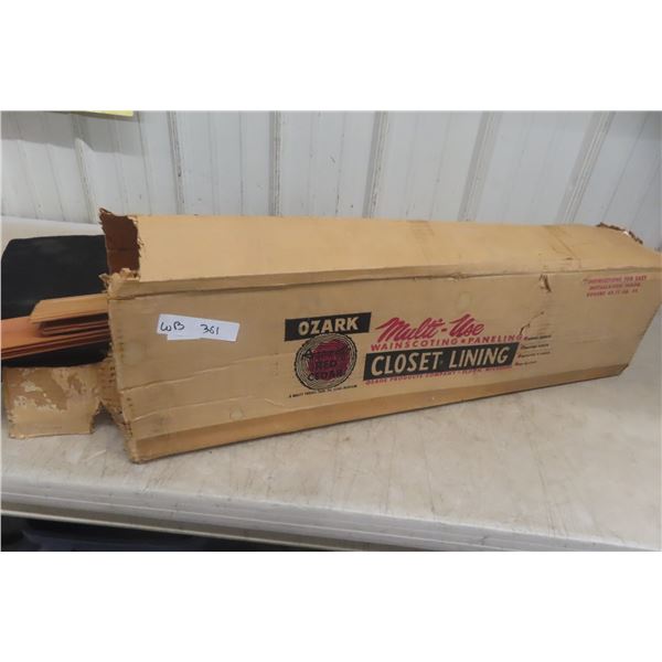 21 Ozark Red Cedar Tongue And Groove Trunk And Closet Lining Boards New Old Stock 32" X 3 1/2"