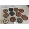 Image 1 : 11 Antique Weider And Whipper Watson Rare Barbell Weights 5 Lbs X 6, 3 Lbs X 4, 1 1/2 Lbs X 1