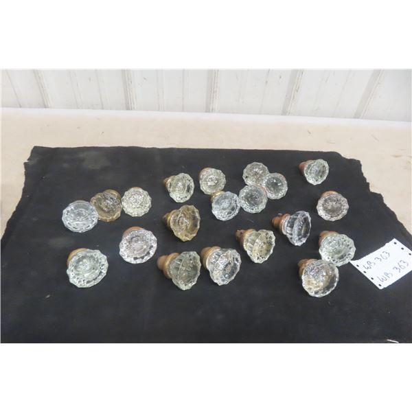 20 Vintage Glass Crystal Door Knobs Victorian Era