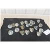 Image 1 : 20 Vintage Glass Crystal Door Knobs Victorian Era