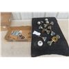Image 1 : Vintage Glass, Steel Door And Cabinet Knobs, Electrical And Hardware