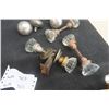 Image 3 : Vintage Glass, Steel Door And Cabinet Knobs, Electrical And Hardware