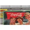 Image 2 : Vintage Coca Cola Refresh Yourself Double Sided Cardboard General Store Display Sign 36" X 20"