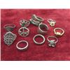Image 5 : Fashion Jewelry: Leather Bracelets, Rings, Brooches & Earrings