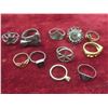 Image 6 : Fashion Jewelry: Leather Bracelets, Rings, Brooches & Earrings