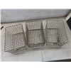 Image 6 : 3 Vintage Wire Locker Baskets