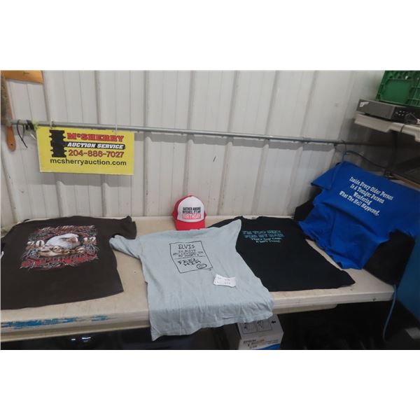 4 Slogan T Shirts and Hat