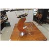 Image 1 : MCM Amber Spaghetti Crescent Moon Lamp / Magazine Rack / Ashtray Combo