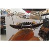 Image 3 : MCM Amber Spaghetti Crescent Moon Lamp / Magazine Rack / Ashtray Combo
