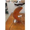 Image 4 : MCM Amber Spaghetti Crescent Moon Lamp / Magazine Rack / Ashtray Combo