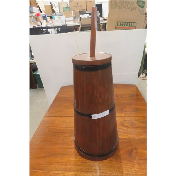 Primitive Wood Butter Churn