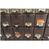 Image 6 : Antique Index Cabinet 240 Drawer Total Size 30" X 60" X 64"