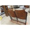 Image 5 : Two Theatre Seats, Cast and Wood, Folding Seats
