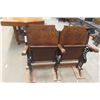 Image 6 : Two Theatre Seats, Cast and Wood, Folding Seats