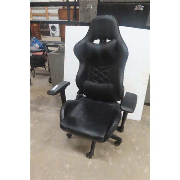 Executive Rolling Leather Or Leather-Style Office Chair
