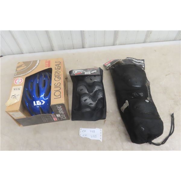 New Bicycle Safety Equipment Helmet Knee Wrist Elbow Pads