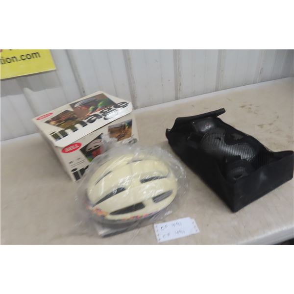 Bell Bicycle Helmet S/M 3 Piece Knee Elbow Wrist LG