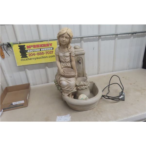 Yard Water Fountain 25" Tall