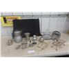 Image 1 : Aluminum Serving Wear Coffee Tea Pot Creamer Mixer Tray Plus