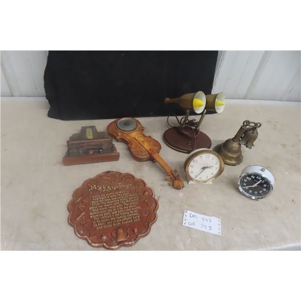 Big Ben Alarm Clock And Kitchen Prayer List And Flex Head