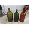Image 2 : 6 Milk Bottles With Labels And 4 Old Booze Bottles
