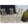 Image 3 : 6 Milk Bottles With Labels And 4 Old Booze Bottles