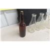 Image 5 : 6 Milk Bottles With Labels And 4 Old Booze Bottles