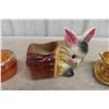 Image 3 : Royal Winton Cream And Sugar Copper Vase Ceramic Glass Plus