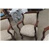 Image 11 : 3 Piece Antique Settee Set With Side Chair + Rocker