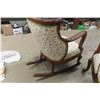 Image 13 : 3 Piece Antique Settee Set With Side Chair + Rocker