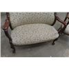 Image 5 : 3 Piece Antique Settee Set With Side Chair + Rocker