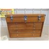 Image 1 : New Craftsman Classic Oak Heirloom Series 8-Drawer Tool And Hobby Chest With Key