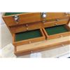 Image 5 : New Craftsman Classic Oak Heirloom Series 8-Drawer Tool And Hobby Chest With Key