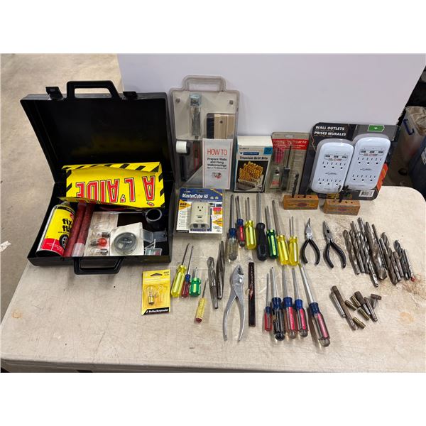 Drill Bits, Electric Well Auger, Tile Repair Tools, Hand Tools, And Pliers