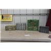 Image 1 : 4 Counter Top Organizers 3 Full Of Small Hardware - Largest 13" X 13" X 7"